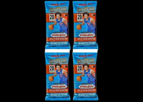 2021-22 Panini Prizm Basketball Hanger Pack (Orange Ice Prizms) 4x Lot