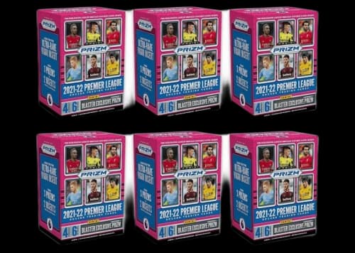 2021-22 Panini Prizm Premier League Soccer Blaster Box 6x Lot
