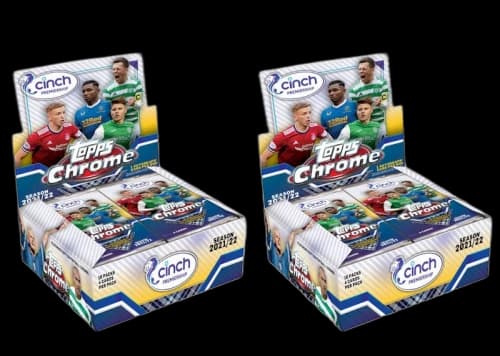 2021-22 Topps Chrome SPFL Soccer Hobby Box 2x Lot
