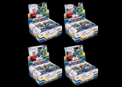 2021-22 Topps Chrome SPFL Soccer Hobby Box 4x Lot