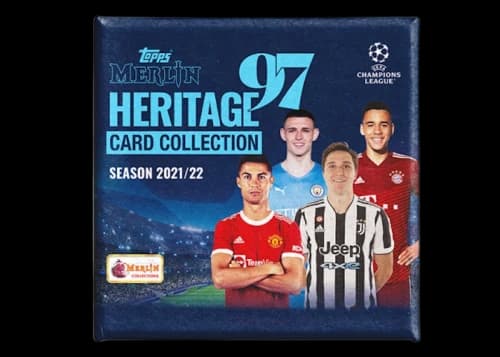 2021-22 Topps Merlin 97 Heritage UEFA Champions League Soccer Hobby Box