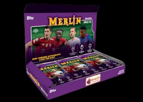 2021-22 Topps UEFA Champions League Merlin Chrome Soccer Hobby Box