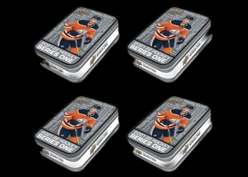 2021-22 Upper Deck Series One Hockey Tin 4x Lot