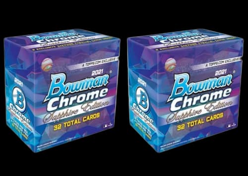 2021 Bowman Chrome Sapphire Edition Baseball Box 2x Lot