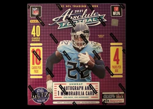2021 Panini Absolute Football Mega Box (Teal Parallels) (Fanatics Exclusive)