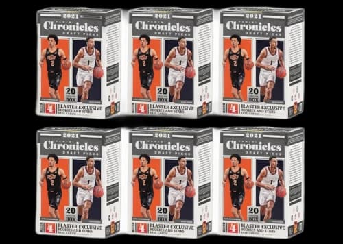 2021 Panini Chronicles Draft Picks Collegiate Basketball Blaster Box 6x Lot