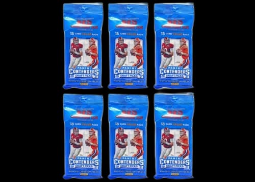 2021 Panini Contenders Draft Picks Collegiate Football Fat Pack 6x Lot