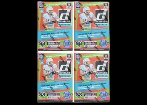 2021 Panini Donruss Football Blaster Box (Holiday Exclusive) 4x Lot