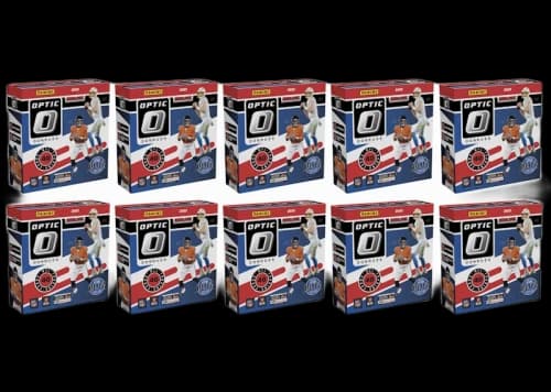2021 Panini Donruss Optic Football Fanatics Exclusive Mega Box (Red Hyper Parallels) 10x lot
