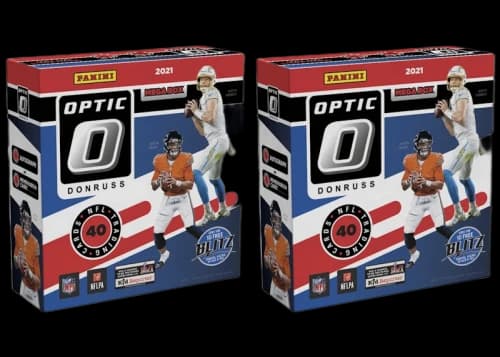 2021 Panini Donruss Optic Football Fanatics Exclusive Mega Box (Red Hyper Parallels) 2x Lot