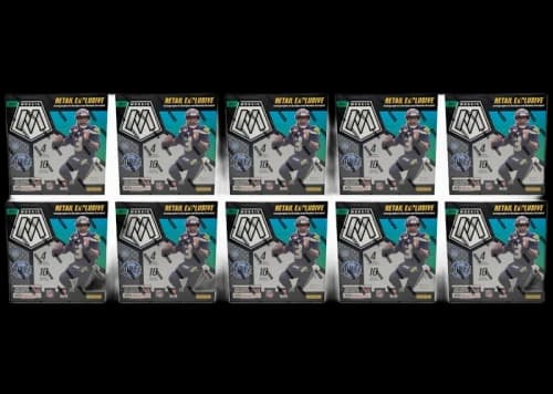 2021 Panini Mosaic Football Mega Box (Walmart) (Reactive Blue Parallels) 10x Lot