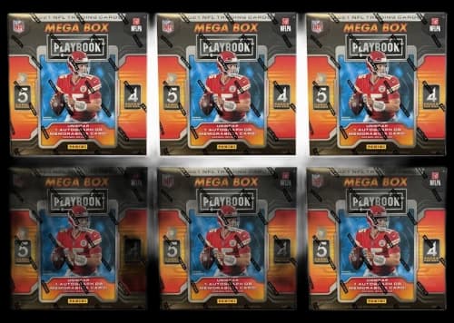 2021 Panini Playbook Football Mega Box (Orange Parallels) 6x Lot