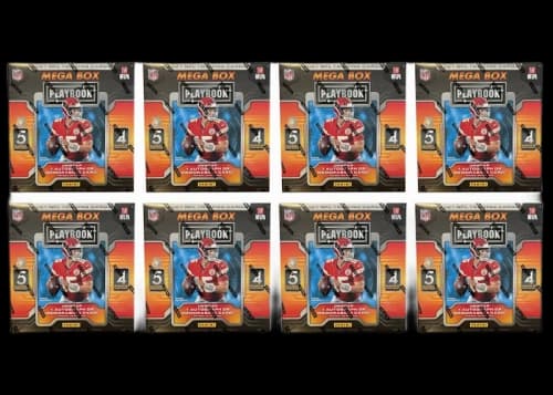 2021 Panini Playbook Football Mega Box (Orange Parallels) 8x Lot