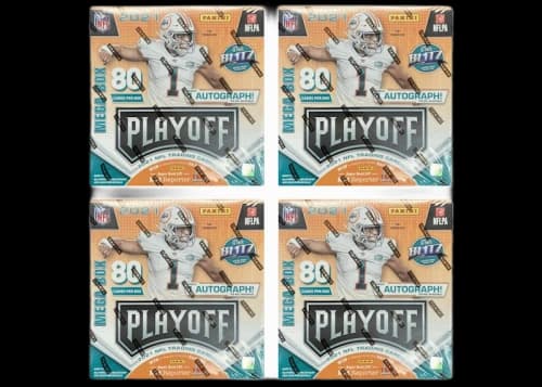2021 Panini Playoff Football Mega Box 4x Lot