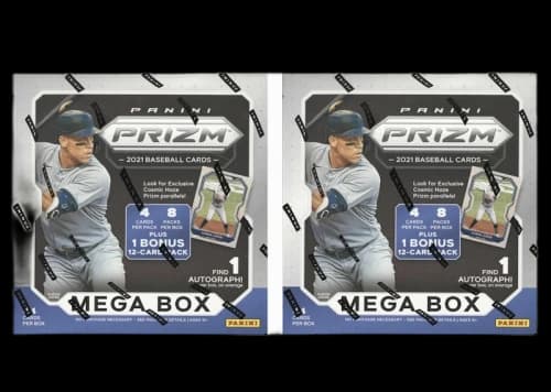 2021 Panini Prizm Baseball Mega Box (Cosmic Haze Prizm) 2x Lot