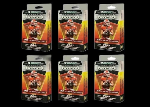 2021 Panini Prizm Draft Picks College Football Hanger Box (Green Wave Prizm) 6x Lot