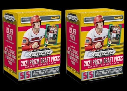 2021 Panini Prizm Draft Picks Collegiate Baseball Blaster Box 2x Lot