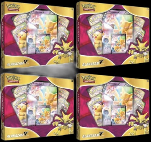 Pokémon TCG Alakazam V Box 4x Lot