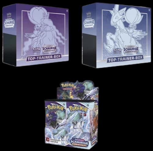 Pokémon TCG Schwert & Schild Schaurige Herrschaft Top Trainer Box/Booster Box 3x Bundle
