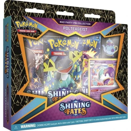 Pokémon TCG Sword & Shield Shining Fates Mad Party Pin Collection Polteageist