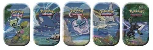 Pokémon TCG Shining Fates Mini Tin 5X Lot Celebi/Kyogre/Manaphy/Reshiram/Zarude