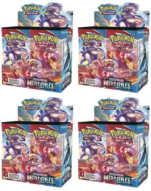Pokémon TCG Sword & Shield Battle Styles Booster Box 4x Lot