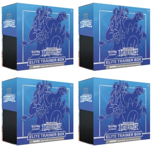 Pokémon TCG Sword & Shield Battle Styles Elite Trainer Box Rapid Strike 4x Lot