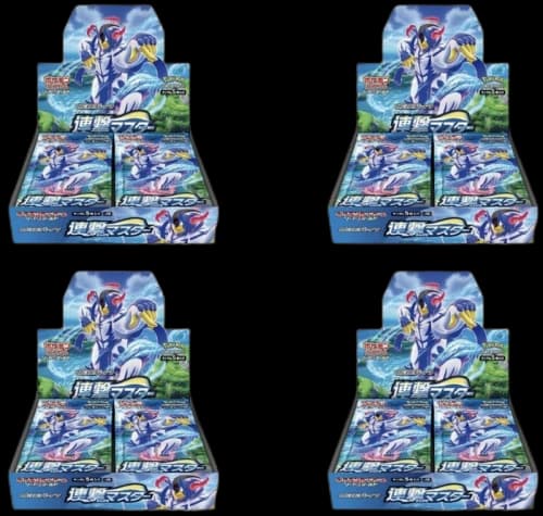 Pokémon TCG Sword & Shield S5R Rapid Strike Master Box x4 (Japanese)