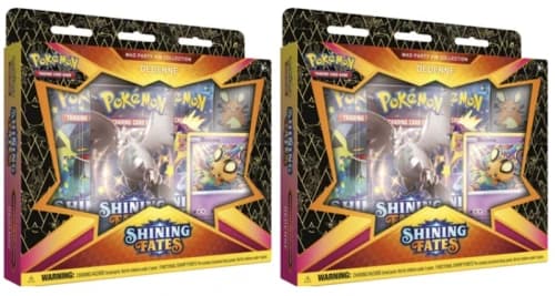 Pokémon TCG Sword & Shield Shining Fates Mad Party Pin Collection Dedenne 2x Lot
