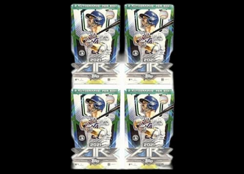 2021 Topps Fire Baseball Hobby Box 4x Lot