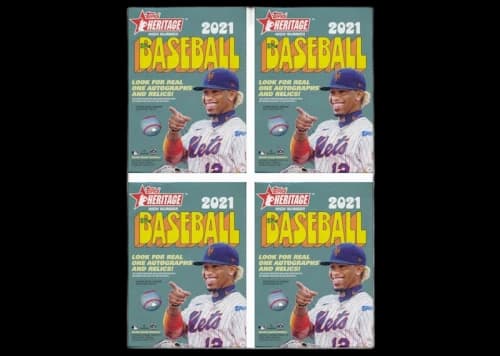 2021 Topps Heritage High Number Baseball Blaster Box 4x Lot