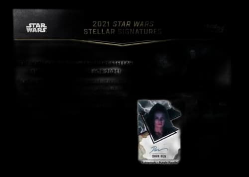 2021 Topps Star Wars Stellar Signatures Case