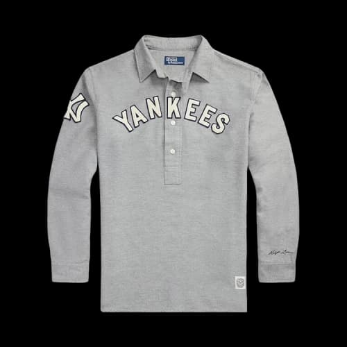 Polo by Ralph Lauren x New York Yankees Fielder Long-Sleeve Polo 'Heather Grey'