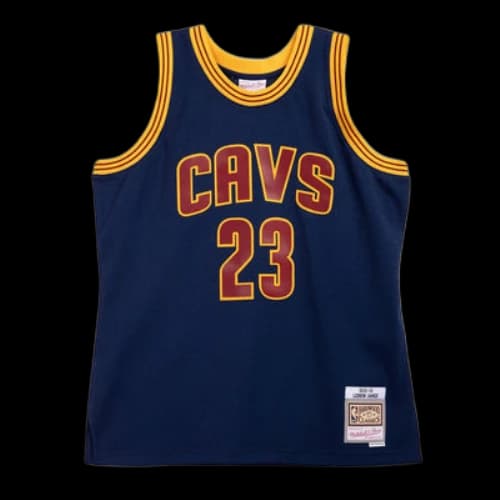 Mitchell & Ness NBA Cleveland Cavaliers 2015/16 Swingman Jersey 'LeBron James Navy'