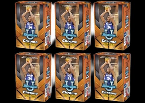 2022-23 Bowman University Chrome Basketball Blaster Box 6x Lot