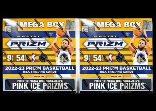 2022-23 Panini Prizm Basketball Mega Box (Pink Ice Prizms) 2x Lot