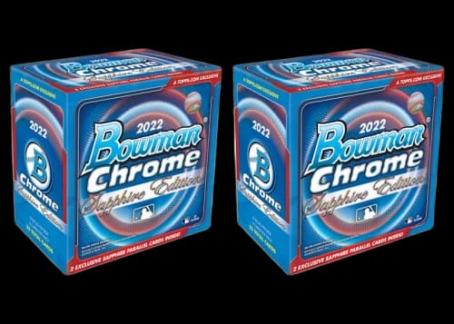 2022 Bowman Chrome Sapphire Edition Baseball Box 2x Lot