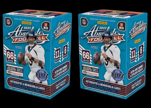 2022 Panini Absolute Football Fanatics Exclusive Blaster Box (Purple Parallels) 2x Lot