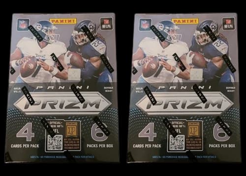 2022 Panini Prizm Football Blaster Box (Red, White, & Blue Prizms) 2x Lot