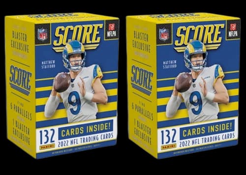 2022 Panini Score Football Blaster Box (Gold Parallels) 2x Lot