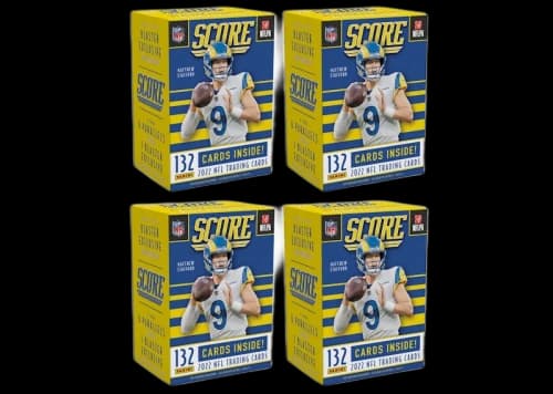 2022 Panini Score Football Blaster Box (Gold Parallels) 4x Lot