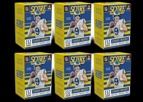 2022 Panini Score Football Blaster Box (Gold Parallels) 6x Lot