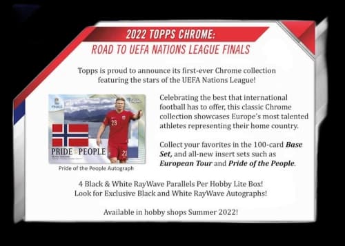 2022 Topps Chrome Road to UEFA Nations League Finals Soccer Hobby Lite Box