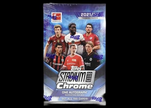 2021-22 Topps Chrome Stadium Club Bundesliga Soccer Hobby Box