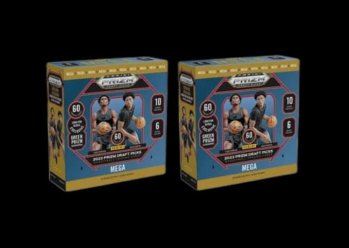 2023-2024 Panini Prizm Draft Picks Basketball Green Prizim Mega Box 2x Lot