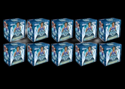 2023-24 Bowman University Chrome Sapphire Edition Basketball Hobby Box 10x Lot