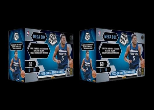 2023-24 Panini Mosaic Basketball Mega Box (Reactive Yellow and Green Fluorescent) 2x Lot
