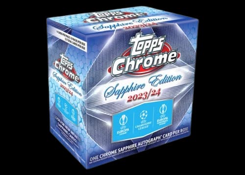 2023-24 Topps Chrome UEFA Club Competitions Sapphire Edition Hobby Box