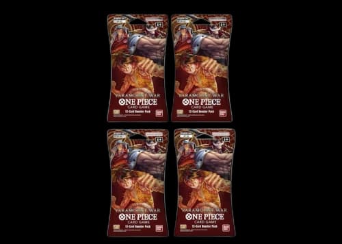 2023 Bandai One Piece Card Game Paramount War Booster Pack (OP-02) (English) 4x Lot