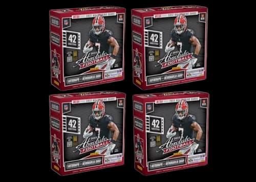2023 Panini Absolute Football Mega Box (Black Parallels) 4x Lot